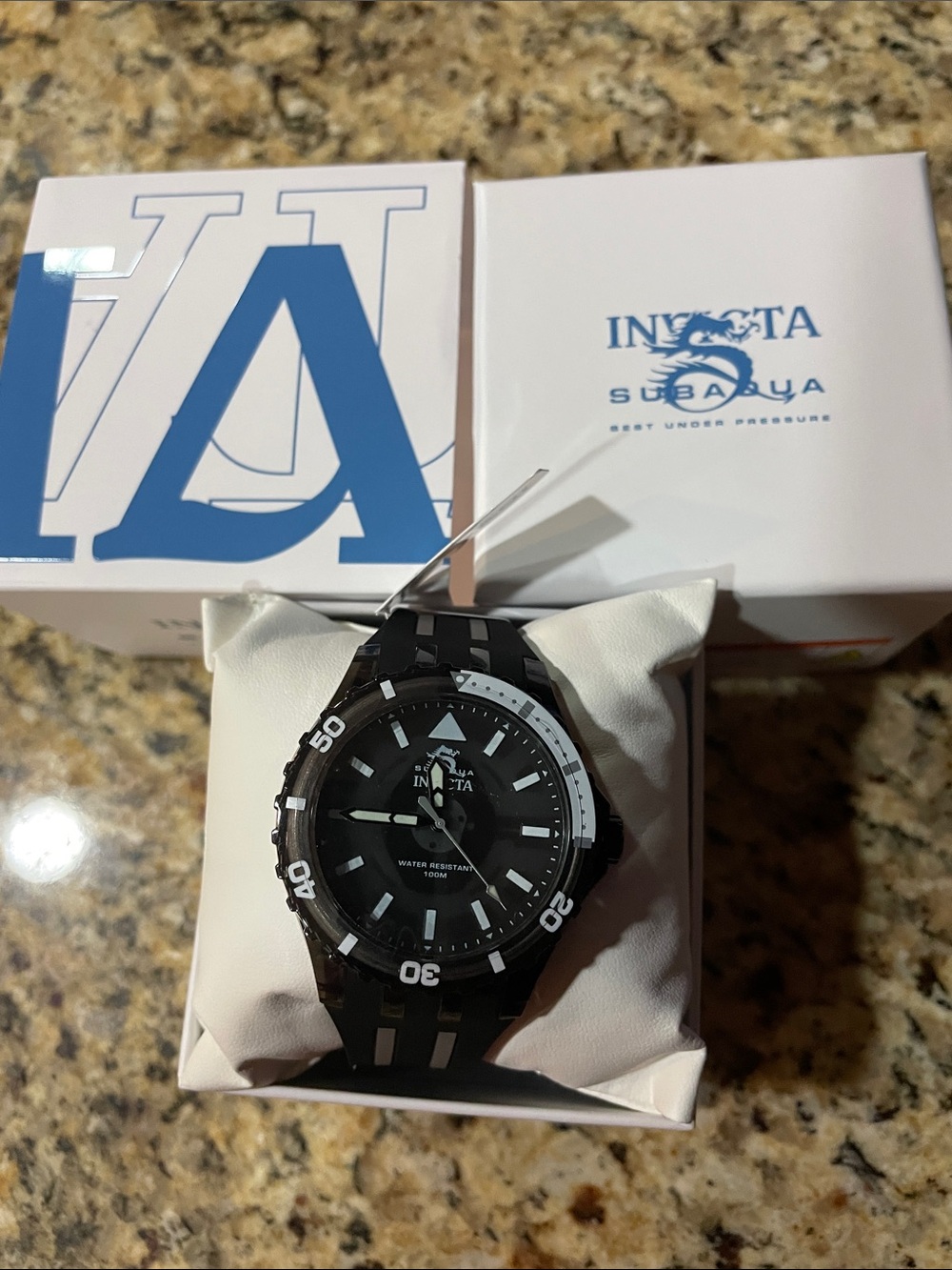 Invicta Sub Aqua Black and Gray Strap
